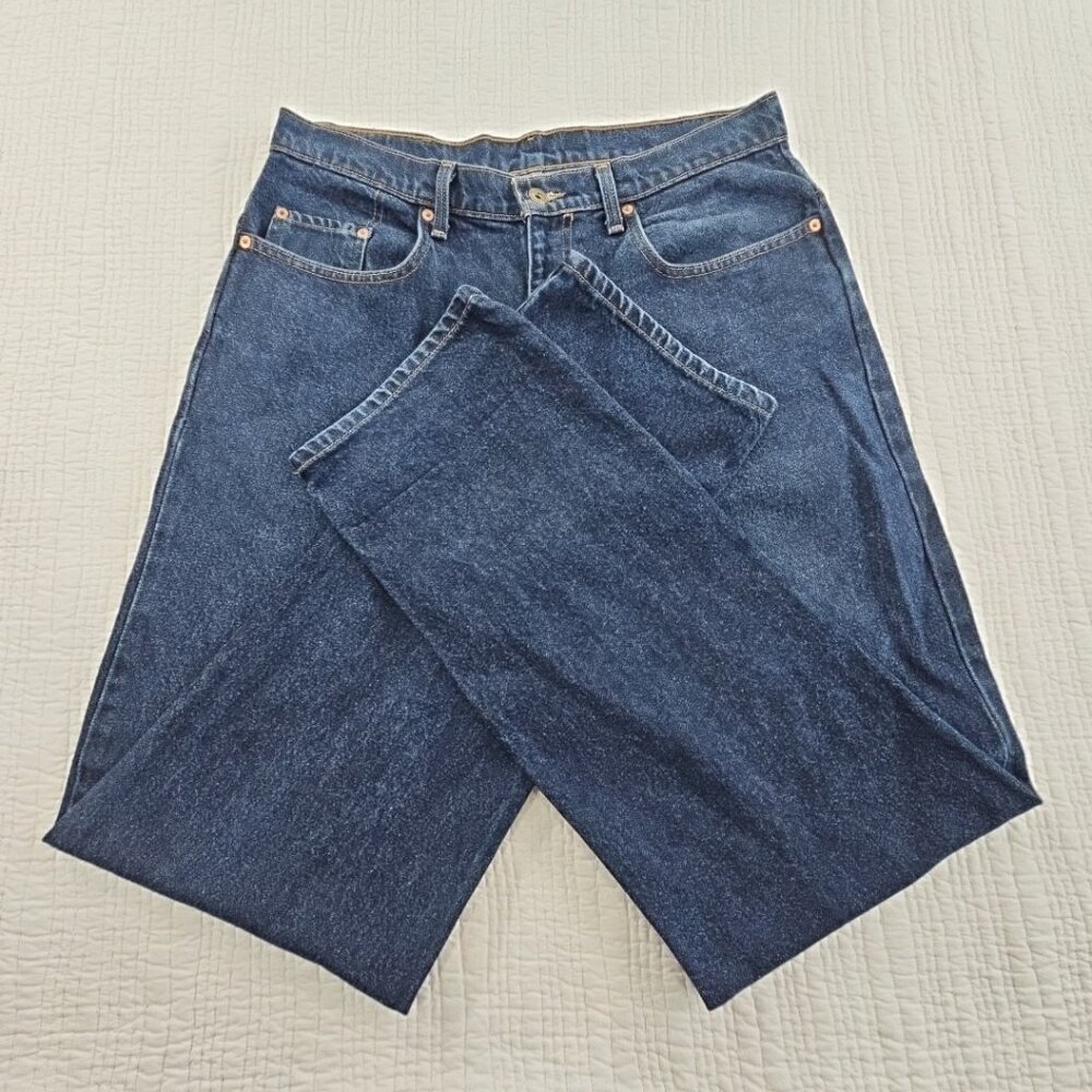 Vintage Polo Jeans Company Men's 34x34 Dark Wash Relaxed Fit EUC LN 100% Cotton - Picture 3 of 16